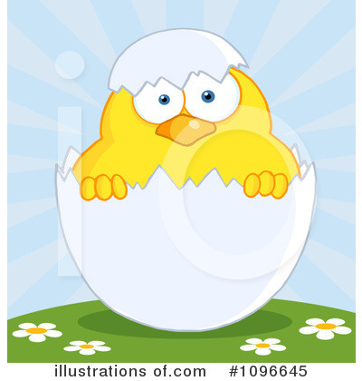 Royalty-Free (RF) Easter Chick Clipart Illustration by Hit Toon - Stock Sample #1096645
