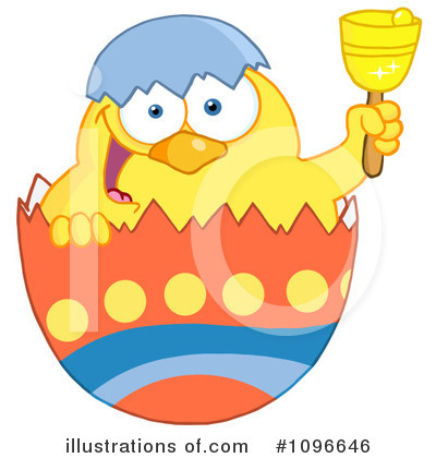 Royalty-Free (RF) Easter Chick Clipart Illustration by Hit Toon - Stock Sample #1096646
