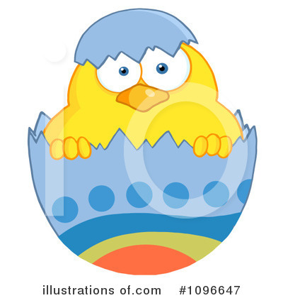 Royalty-Free (RF) Easter Chick Clipart Illustration by Hit Toon - Stock Sample #1096647