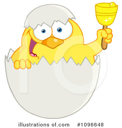 Royalty-Free (RF) Easter Chick Clipart Illustration by Hit Toon - Stock Sample #1096648