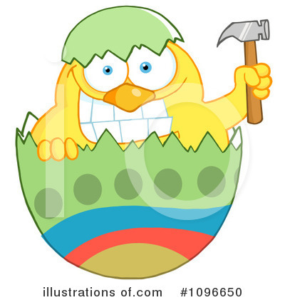 Easter Chick Clipart #1096650 by Hit Toon