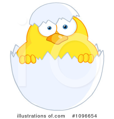 Easter Chick Clipart #1096654 by Hit Toon