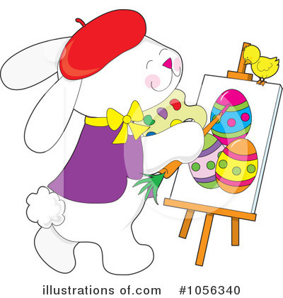 Easter Bunny Clipart #1056340 by Maria Bell