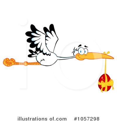Stork Clipart #1057298 by Hit Toon