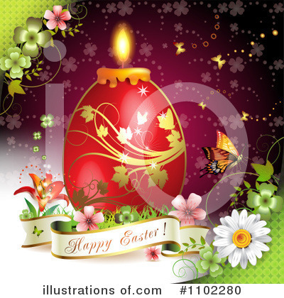 Royalty-Free (RF) Easter Clipart Illustration by merlinul - Stock Sample #1102280