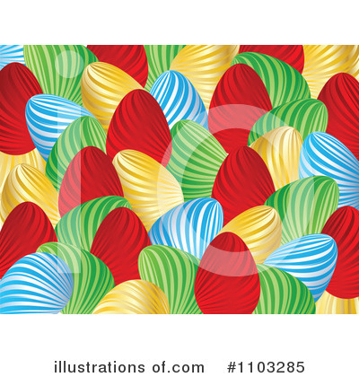 Easter Eggs Clipart #1103285 by Andrei Marincas
