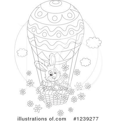 Hot Air Balloon Clipart #1239277 by Alex Bannykh
