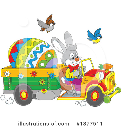 Easter Bunny Clipart #1377511 by Alex Bannykh