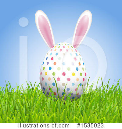 Easter Bunny Clipart #1535023 by KJ Pargeter