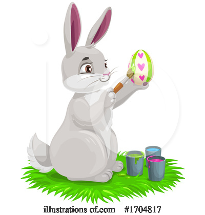 Easter Bunny Clipart #1704817 by Vector Tradition SM