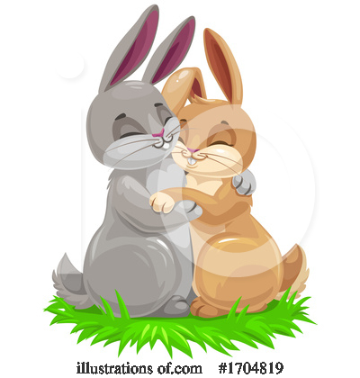 Rabbit Clipart #1704819 by Vector Tradition SM