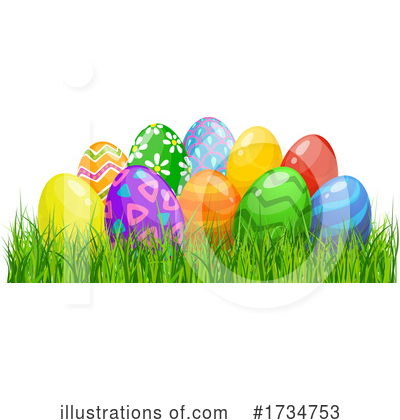 Easter Eggs Clipart #1734753 by Vector Tradition SM