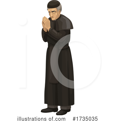 Priest Clipart #1735035 by Vector Tradition SM