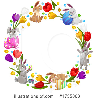 Easter Eggs Clipart #1735063 by Vector Tradition SM
