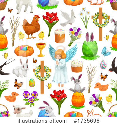 Easter Bunny Clipart #1735696 by Vector Tradition SM