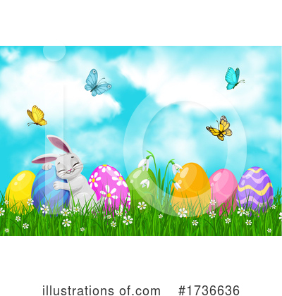 Easter Bunny Clipart #1736636 by Vector Tradition SM