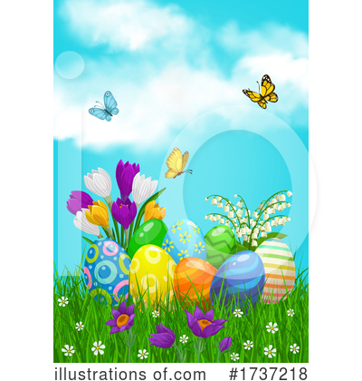 Easter Eggs Clipart #1737218 by Vector Tradition SM