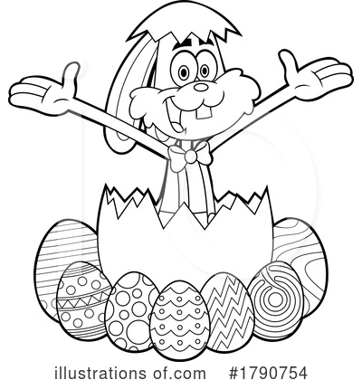 Royalty-Free (RF) Easter Clipart Illustration by Hit Toon - Stock Sample #1790754