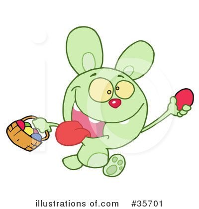 Easter Bunny Clipart #35701 by Hit Toon
