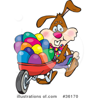 Easter Bunny Clipart #36170 by Dennis Holmes Designs
