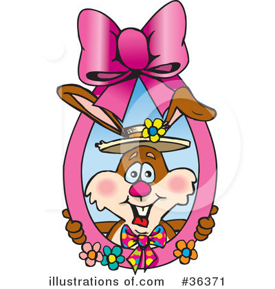 Easter Bunny Clipart #36371 by Dennis Holmes Designs