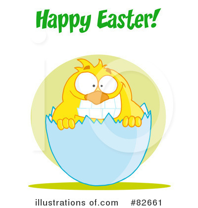 Easter Chick Clipart #82661 by Hit Toon