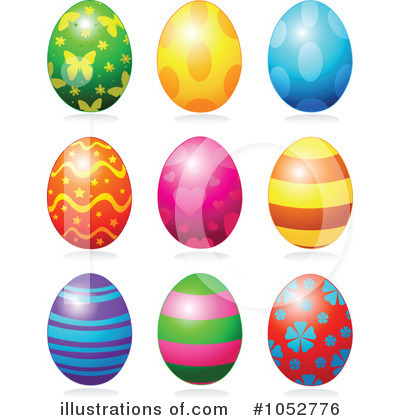 Royalty-Free (RF) Easter Egg Clipart Illustration by Pushkin - Stock Sample #1052776