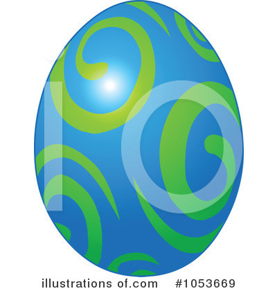 Royalty-Free (RF) Easter Egg Clipart Illustration by Pushkin - Stock Sample #1053669