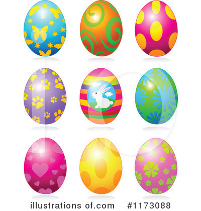 Royalty-Free (RF) Easter Egg Clipart Illustration by Pushkin - Stock Sample #1173088