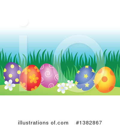 Royalty-Free (RF) Easter Egg Clipart Illustration by visekart - Stock Sample #1382867
