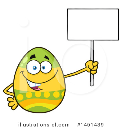 Royalty-Free (RF) Easter Egg Clipart Illustration by Hit Toon - Stock Sample #1451439