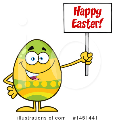 Royalty-Free (RF) Easter Egg Clipart Illustration by Hit Toon - Stock Sample #1451441