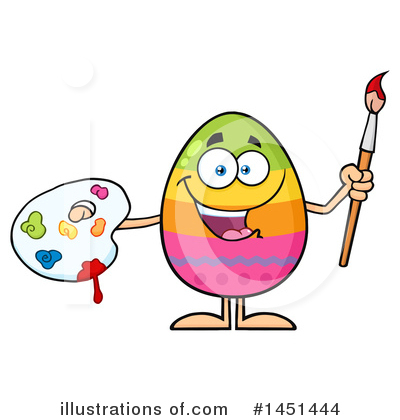 Royalty-Free (RF) Easter Egg Clipart Illustration by Hit Toon - Stock Sample #1451444