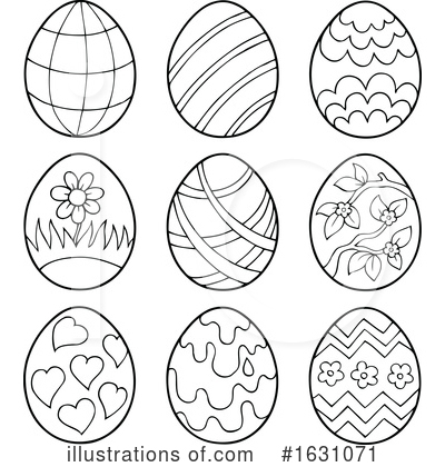 Royalty-Free (RF) Easter Egg Clipart Illustration by visekart - Stock Sample #1631071