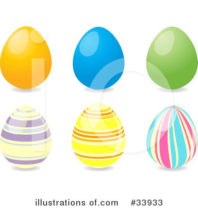 Royalty-Free (RF) Easter Egg Clipart Illustration by elaineitalia - Stock Sample #33933