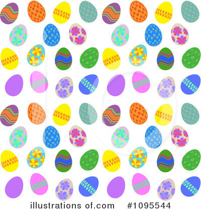 Royalty-Free (RF) Easter Eggs Clipart Illustration by KJ Pargeter - Stock Sample #1095544