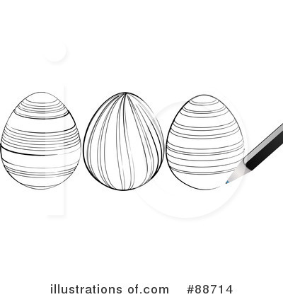 Royalty-Free (RF) Easter Eggs Clipart Illustration by elaineitalia - Stock Sample #88714