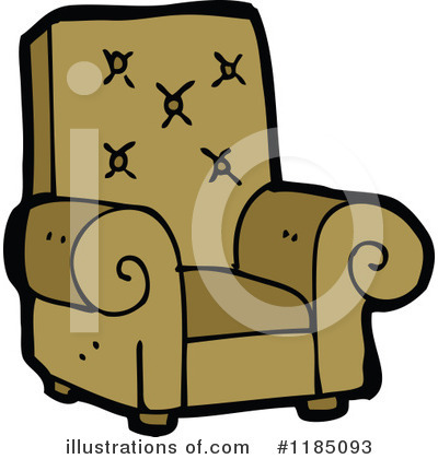 Royalty-Free (RF) Easy Chair Clipart Illustration by lineartestpilot - Stock Sample #1185093