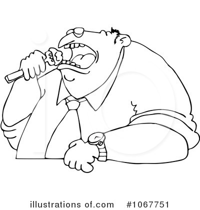 Royalty-Free (RF) Eating Clipart Illustration by djart - Stock Sample #1067751