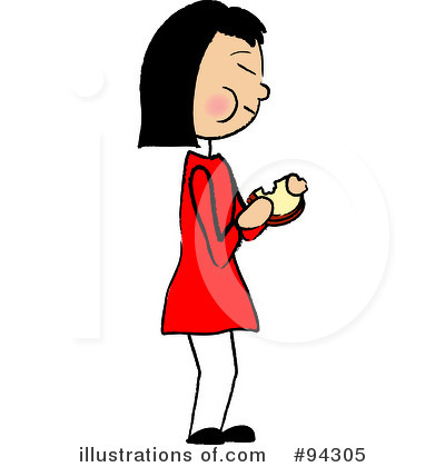 Eating Clipart #94305 by Pams Clipart