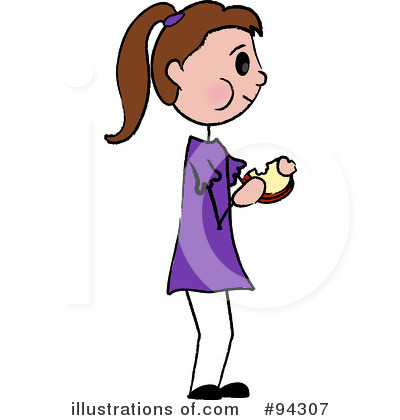 Royalty-Free (RF) Eating Clipart Illustration by Pams Clipart - Stock Sample #94307