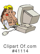 Echidna Clipart #41114 by Dennis Holmes Designs