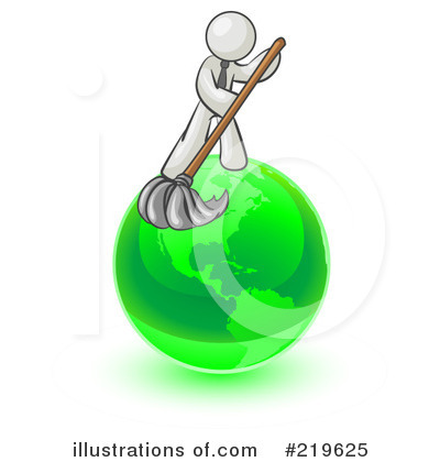 Mopping Clipart #219625 by Leo Blanchette