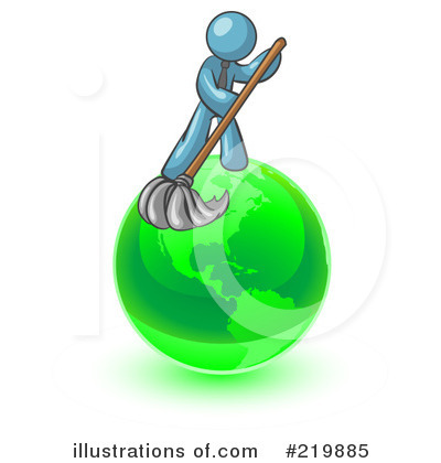Mopping Clipart #219885 by Leo Blanchette