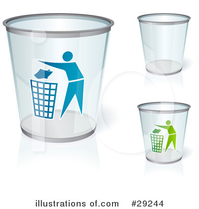 Trash Can Clipart #29244 by beboy