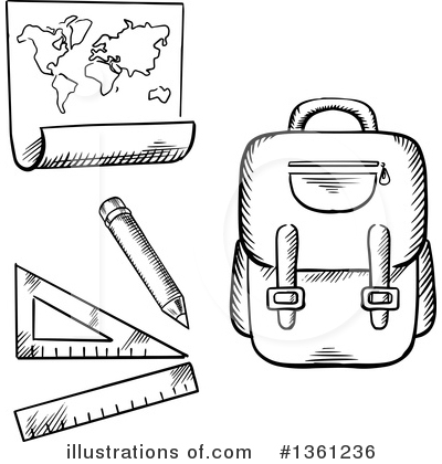 Pencil Clipart #1361236 by Vector Tradition SM