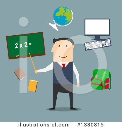 Teacher Clipart #1380815 by Vector Tradition SM