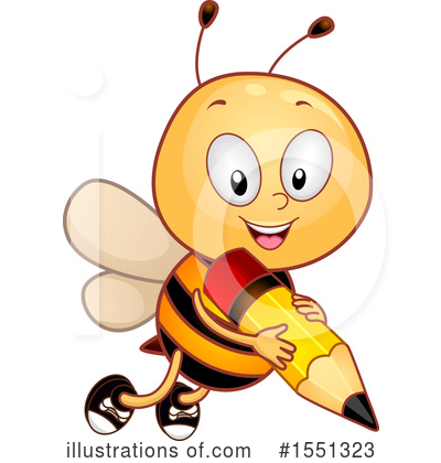 Bees Clipart #1551323 by BNP Design Studio