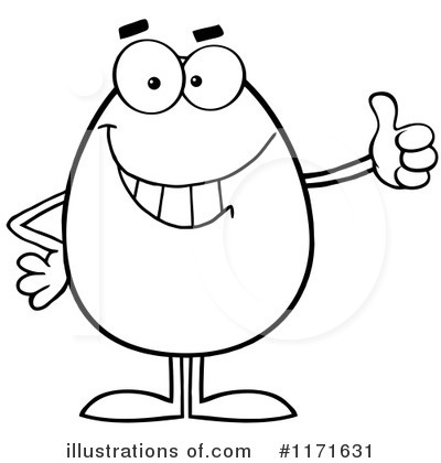 Royalty-Free (RF) Egg Clipart Illustration by Hit Toon - Stock Sample #1171631