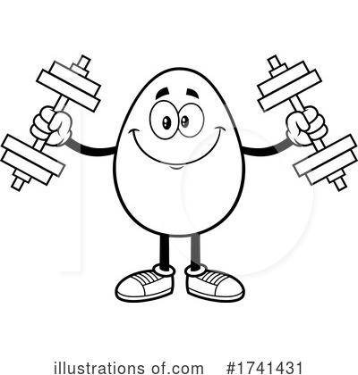 Royalty-Free (RF) Egg Clipart Illustration by Hit Toon - Stock Sample #1741431